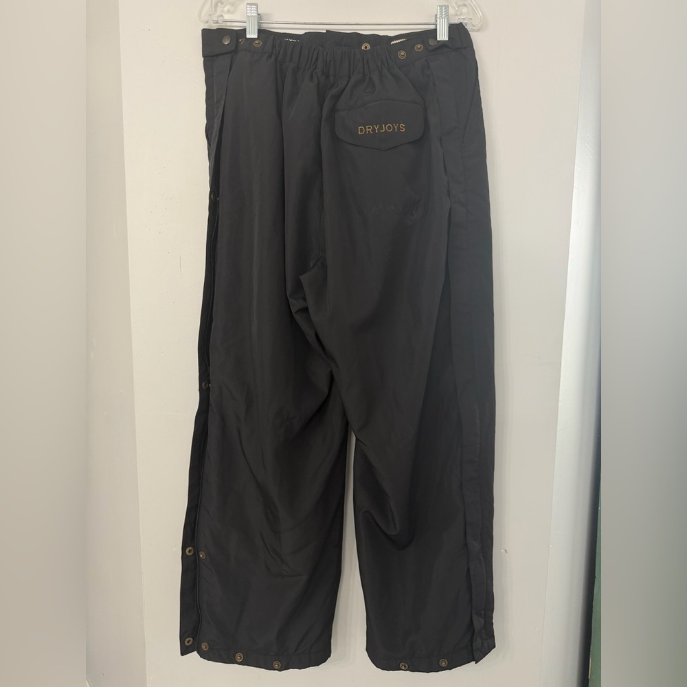 DryJoy by FootJoy men’s Large black adjustable waist zipper snap leg golf pants - Picture 5 of 9
